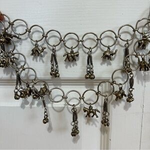 Vintage Belly Dance Chain Belt Animal Charms Elephant Donkey Camel